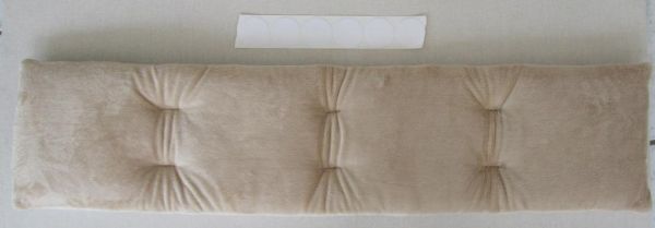 Fensterbank Auflage ca. 20 x 100 cm mit Klettpunkten Mikrofaser honig
